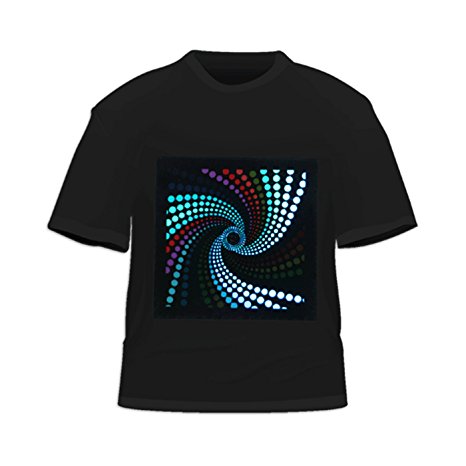 HDE® Equalizer Sound Activated LED T-Shirt