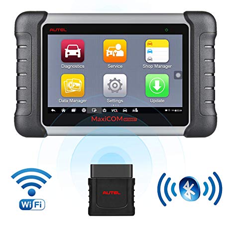 Autel Scanner MaxiCOM MK808BT Diagnostic Tool, Upgraded Version of MK808, with MaxiVCI Supports Full System Scan & IMMO/EPB/SAS/BMS/TPMS/DPF, Bi-Directional Control, ABS Auto Bleed Function