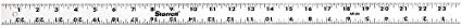 Starrett AR-24 Anodized Aluminum Straight Edge Rule, 24" Length, 1.125" Width