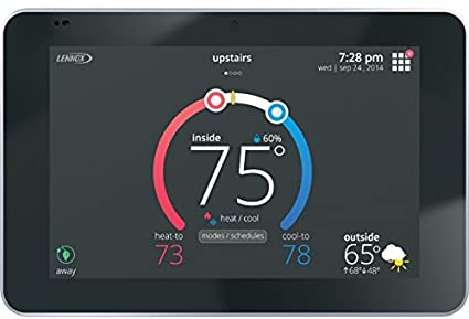 Lennox 12U67 iComfort S30 Ultra Smart Programmable Thermostat, Geo-Fencing, Remote Access, Wi-Fi and Alexa Enabled