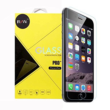 Screen Protector,Realwe iPhone 6plus(5.5")9H Hardness Tempered Glass Screen Protector Round Edge [0.2mm] Ultra-clear Glass Screen Protector Perfect Fit for iPhone 6S Plus/6 Plus
