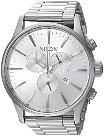 Nixon Men's Geo Volt Sentry Stainless Steel Watch with Link Bracelet