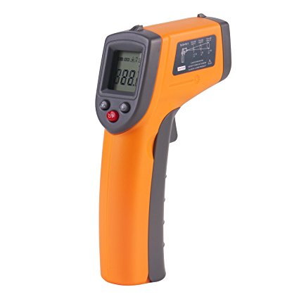 Non Contact LCD IR infrared Digital Laser Thermometer, Handheld Temperature Gun Meter, Outdoor Indoor Use