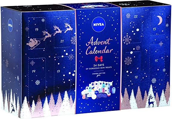 NIVEA Festive Beauty Advent Calendar 2019 For Her, Exclusive To Amazon, Contains 24 Brilliant Beauty Gifts