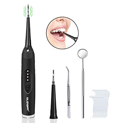 Plaque Remover for Teeth, OUZIGRT Electric 5 in 1 Dental Tool Kit for Fighting Tartar, Tooth Stains, Teeth Polishing (plaque remover for teeth)