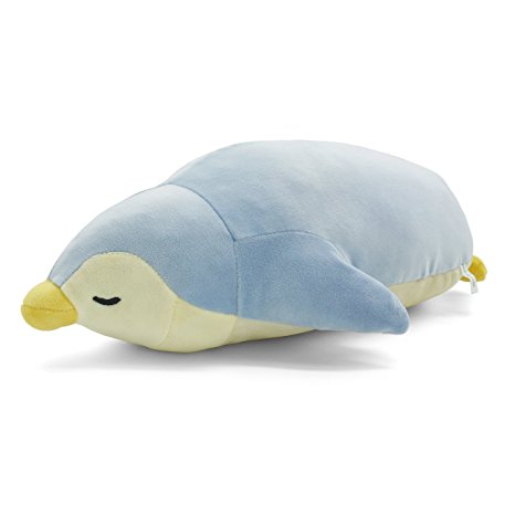 Sunyou Stuffed Penguin Plush Pillow Toy Blue and Yellow 17 inch/43cm (Small)