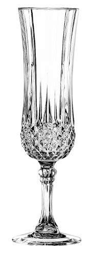 Cristal d´Arques, Longchamp Champagne glass 140ml, without filling mark, 6 Glasses