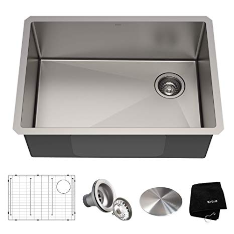 Kraus KHU110-27 Standart PRO Kitchen Stainless Steel Sink, 27 Inch