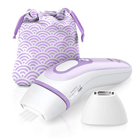 Braun IPL Silk·expert Pro 3 PL3132 Latest Generation IPL, Permanent Visible Hair Removal, White and Lilac with Beauty Pouch, Venus Razor and Precision Head