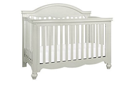 Million Dollar Baby Etienne 4-in-1 Convertible Crib with Toddler Bed Conversion Kit, Dove Grey