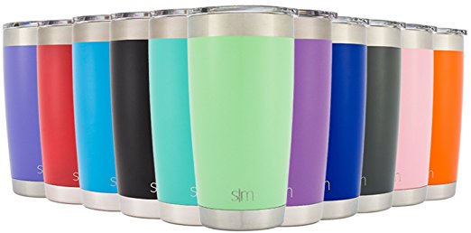 Simple Modern Tumbler Vacuum Insulated 20oz Cruiser with Lid - Double Walled Stainless Steel Travel Mug - Sweat Free Coffee Cup - Compare to Yeti and Contigo - Powder Coated Flask - Mint Green