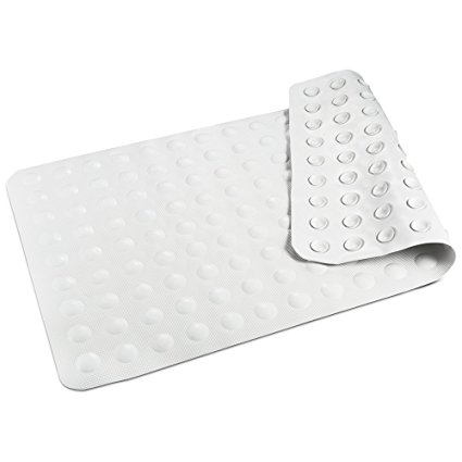 HALOViE Bath Mat Non-slip Antibacterial Rubber Bathroom Mat 15.75 × 27.56inch