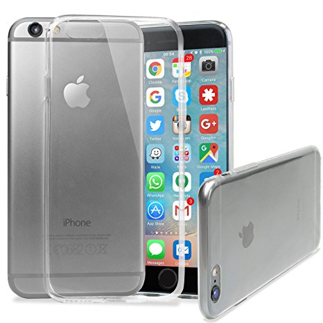 iPhone 6S Clear Case - Apple iPhone 6 / 6S - Ultra Thin 100% Clear - Olixar FlexiShield - Transparent
