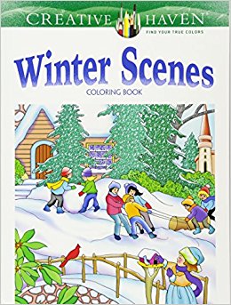 Creative Haven Winter Scenes Coloring Book (Adult Coloring)