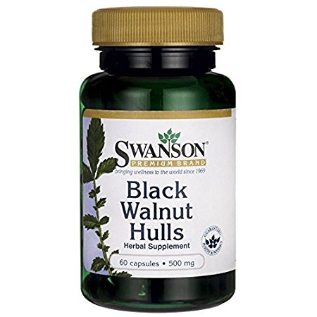 Swanson Black Walnut Hulls 500 mg 60 Caps