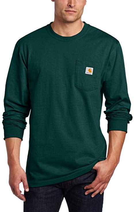 Carhartt Men's Workwear Jersey Pocket Long-Sleeve Shirt K126 (Regular and Big & Tall Sizes)