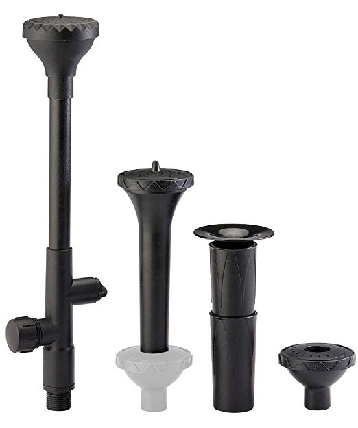 PonicsPump FHS4: Water Fountain Spray Head Set - Choose from 4 Water Patterns: Blossom, Frothy, Mushroom and Two-Tier Styles
