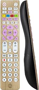 GE 6-Device Backlit Universal Remote Control for Samsung, Vizio, Lg, Sony, Sharp, Roku, Apple TV, Smart TVs, Streaming Players, Blu-Ray, DVD, Master Volume Control, Gold, 47506