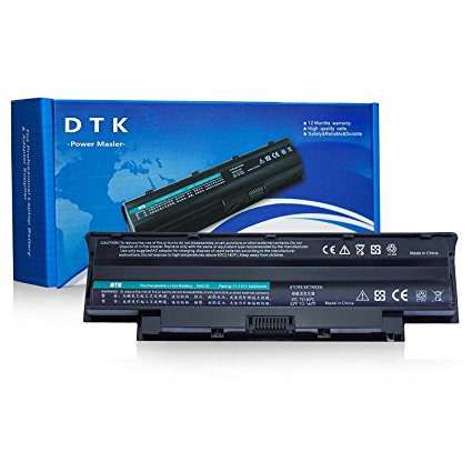 Dtk® New High Performance Laptop Battery for Dell Inspiron 13r 14r 15r 17r 3420 3520 N3010 N3110 N4010 N4050 N4110 N5110 N5010 N5030 N5040 N5050 N7010 N7110 M5110 M5010 M4110 M501 M503 M5030 M411r M511r Series, Vostro 1440 1450 1540 1550 3450 3550 3750 Fits P/n J1knd 4t7jn 312-0234  Notebook(5200MAH-6 CELLS)