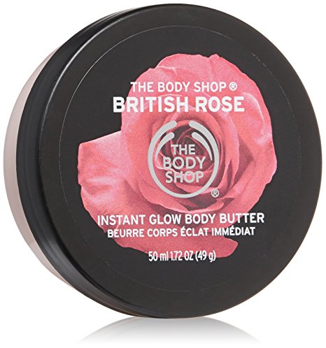 The Body Shop British Rose Instant Glow Body Butter, 1.7 oz.