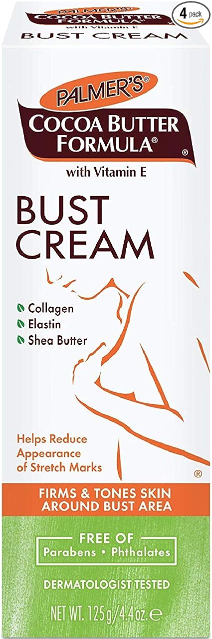 Palmers Cocoa Butter Formula Bust Firming Massage Cream, 4.4 Oz ( Pack of 4 )