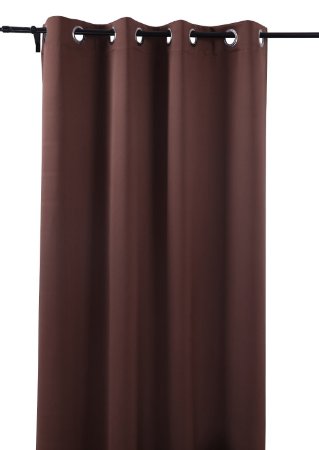 Deconovo Brown Thermal InsulatedThermal Insulated Bedroom Window Blackout Panel Curtain 52 By 63 Inch
