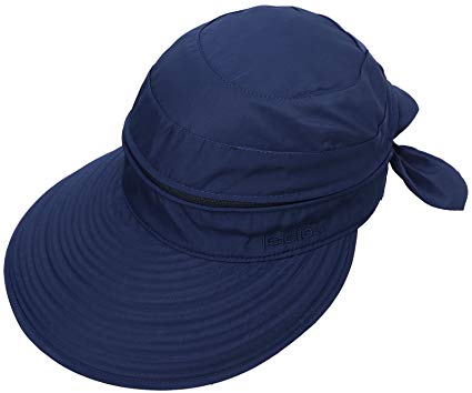 EPGW Women's UV Protection Wide Brim Summer 2in1 Visor Sun Hat