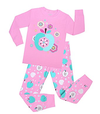 Kids Pajamas Hop Girls Pajamas Cotton Childrens Long Sleeve PJS Toddler Pyjamas Set Kid Sleepwear