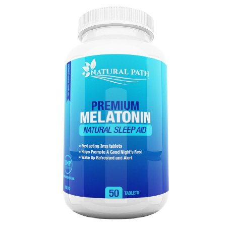 Melatonin 3mg Tablets - Best Sleep Aid For Adults - Deep Sleep Supplement - Sleeping Pills That Work Fast - 100% Pure & Natural - 50 Chewables