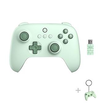 8Bitdo Ultimate C 2.4g Wireless Controller with Turbo Function and Rumble Vibration for PC Windows, Android, Steam Deck, Raspberry Pi (Field Green)