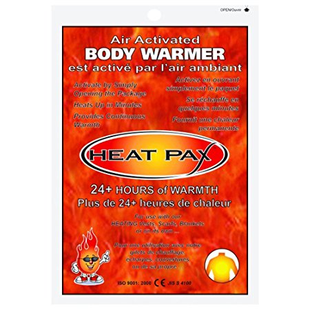 HEAT PAX BODY WARMERS - Air Activated - 24  Hour - BOX OF 40