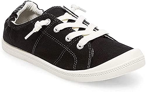 Charles Albert Canvas Sneakers for Women, Lace Up Tennis Shoes