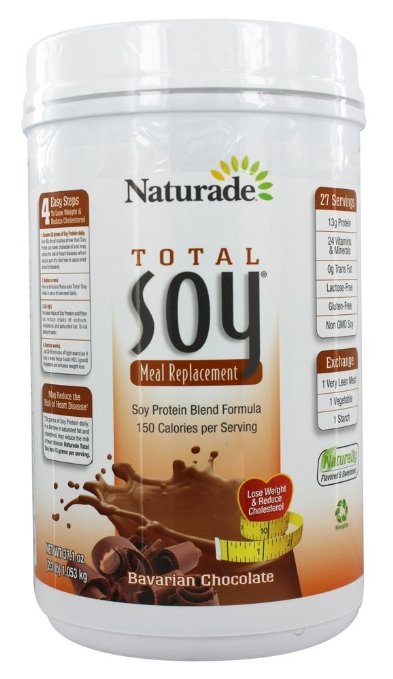 Naturade Total Soy Original Powder Meal Replacement, Bavarian Chocolate. , 37.1 oz