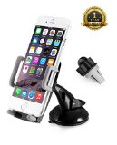 SundixTMUniversal Multi-support Car Mount Holder Ball-bracket 360 Rotationfor iPhone 6s6s Plus66 Plus55s5c Samsung Galaxy Note 4 3 Google Droid HTC LG and other Mobile Cell Smartphones