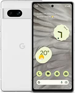 Google Pixel 7a – Unlocked Android 5G mobile phone with wide-angle lens and 24-hour battery – Snow