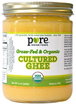 Grassfed Organic Cultured Ghee 14 Oz. - Pure Indian Foods(R) Brand