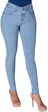 Masoi/Diamante/Anole Color Series Junior's Women's Skinny Jeans Stretch Soft Cotton Pants
