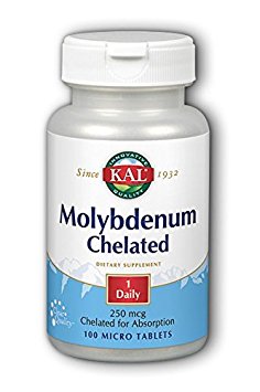 Kal Molybdenum Chelated -- 250 mcg - 100 MicroTablets