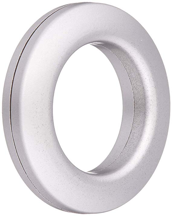 Dritz Home 44373 Round Curtain Grommets, 1-Inch, Brushed Silver (8-Piece)
