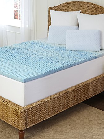 Arctic Sleep by Pure Rest 5 Zone Marbleized Gel Memory Foam Topper - K