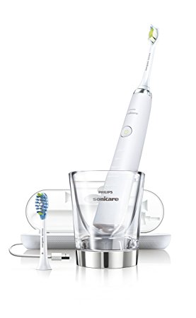 Philips Sonicare Diamond Clean Rechargeable Toothbrush w/Deep Clean Mode with Adaptive Clean Brush Head, White