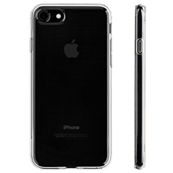 iPhone 7 Case, Flexible Slim Shock Absorption Crystal Clear Soft Durable Rubber TPU Cover for Apple iPhone 7 - Fully Transparent | totallee The Spy (Clear)