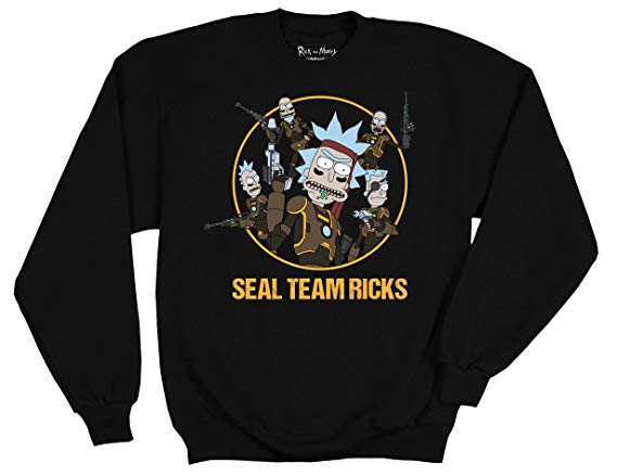 Ripple Junction Rick and Morty Seal Team Ricks Circle Adult Sweatshirt