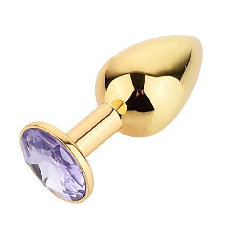 Jeweled Anal Plug, Tracy's Dog Stainless Steel Butt Plug Set Unisex Beginners Anal Pleasure Love Sex Games Toys (S)