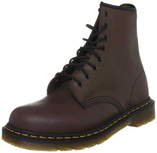 Dr. Martens - 1460 Original 8-Eye Leather Boot for Men and Women, Black Smooth