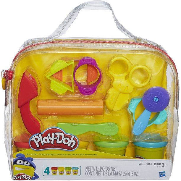 Play-Doh Start Set with 4 Cans of Dough, 9 Tools & Carrying Case