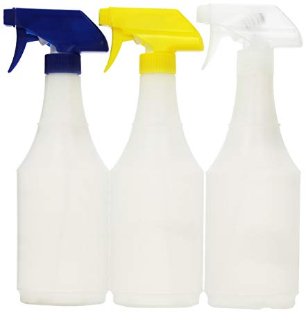 Delta Reusable 24-Ounce Spray Bottle, 3 Pack Cap, Color May Vary