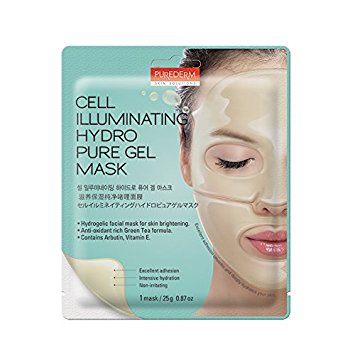 Purederm Illuminating "Brightening" Hydro Gel Face Sheet Mask (5 Gel Masks)