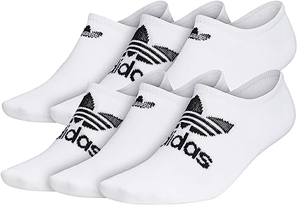 adidas Originals Men's Classic Trefoil Superlite Super No Show Socks (6-Pair)