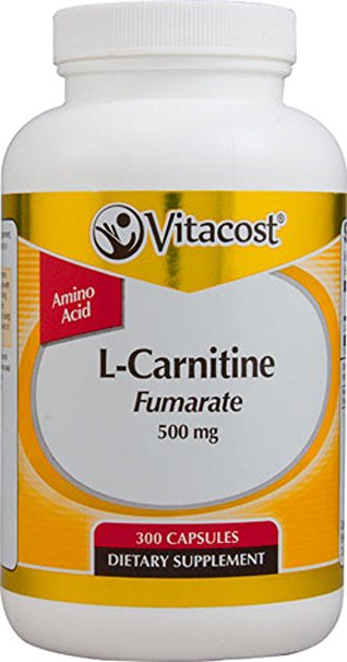 Vitacost L-Carnitine Fumarate -- 500 mg - 300 Capsules